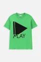 Detské tričko s dlhým rukávom Coccodrillo zelená