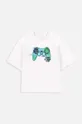 белый Детская хлопковая футболка Coccodrillo Для мальчиков