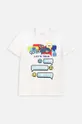 білий Дитяча бавовняна футболка Coccodrillo Для хлопчиків
