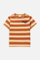 коричневий Дитяча бавовняна футболка Coccodrillo Для хлопчиків