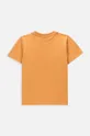 Coccodrillo t-shirt bawełniany dziecięcy pomarańczowy