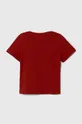 Дитяча бавовняна футболка United Colors of Benetton червоний