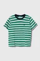 zelená Detské bavlnené tričko United Colors of Benetton Chlapčenský