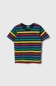 pisana Otroška bombažna kratka majica United Colors of Benetton Fantovski