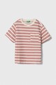 United Colors of Benetton tricou de bumbac pentru copii cu modele bej 33ZLG10DU.P.Seasonal