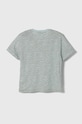 Tričko s prímesou ľanu United Colors of Benetton 362PG10DB.P.Seasonal tyrkysová SS24