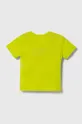 Dječja pamučna majica kratkih rukava United Colors of Benetton zelena