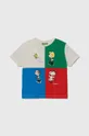 viacfarebná Detské bavlnené tričko United Colors of Benetton X Peanuts Chlapčenský