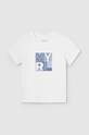 Μωρό βαμβακερό μπλουζάκι Mayoral στάμπα λευκό 106.3K.Baby.PPYH