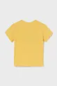 Бавовняна футболка для немовлят Mayoral жовтий