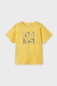 Παιδικό βαμβακερό μπλουζάκι Mayoral στάμπα κίτρινο 170.5D.Mini.PPYH