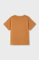 Mayoral t-shirt bawełniany dziecięcy pomarańczowy