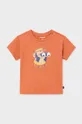 pomarańczowy Mayoral t-shirt bawełniany niemowlęcy Chłopięcy