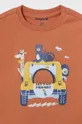 narančasta Pamučna majica kratkih rukava za bebe Mayoral