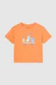 Μωρό βαμβακερό μπλουζάκι Mayoral 2-pack πορτοκαλί