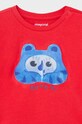 Mayoral t-shirt bawełniany niemowlęcy czerwony 1025.3H.Baby.PPYH