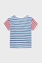 Mayoral t-shirt bawełniany niemowlęcy 1027.3K.Baby.PPYH niebieski SS24