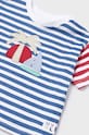 Chłopiec Mayoral t-shirt bawełniany niemowlęcy 1027.3K.Baby.PPYH niebieski