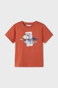 Παιδικό βαμβακερό μπλουζάκι Mayoral 3003.5C.Mini.PPYH κόκκινο SS24