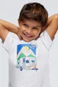 λευκό Παιδικό βαμβακερό μπλουζάκι Mayoral