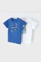 μπλε Παιδικό βαμβακερό μπλουζάκι Mayoral 2-pack Για αγόρια