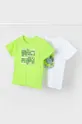 зелёный Детская хлопковая футболка Mayoral 2 шт Для мальчиков