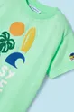 зелений Дитяча бавовняна футболка Mayoral