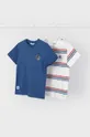 plava Dječja pamučna majica kratkih rukava Mayoral 2-pack Za dječake