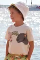 béžová Detské bavlnené tričko Mayoral Chlapčenský