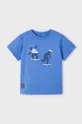 niebieski Mayoral t-shirt bawełniany dziecięcy kod QR do gry Chłopięcy