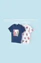 голубой Детская хлопковая футболка Mayoral 2-pack Для мальчиков