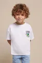 bijela Dječja pamučna majica kratkih rukava Mayoral Za dječake