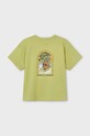 Παιδικό βαμβακερό μπλουζάκι Mayoral 3023.5K.Mini.PPYH πράσινο SS24