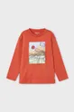 κόκκινο Παιδικό βαμβακερό μπλουζάκι Mayoral Για αγόρια