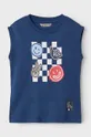 Otroška bombažna kratka majica Mayoral 2-pack modra