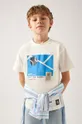 бежевий Дитяча бавовняна футболка Mayoral Для хлопчиків