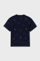 Otroška bombažna kratka majica Mayoral mornarsko modra