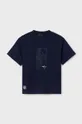 mornarsko modra Otroška bombažna kratka majica Mayoral Fantovski