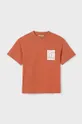 помаранчевий Дитяча бавовняна футболка Mayoral Для хлопчиків