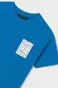 блакитний Дитяча бавовняна футболка Mayoral