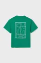 Mayoral t-shirt bawełniany dziecięcy zielony