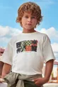 μπεζ Παιδικό βαμβακερό μπλουζάκι Mayoral Για αγόρια