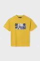 κίτρινο Παιδικό βαμβακερό μπλουζάκι Mayoral Για αγόρια