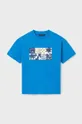 modra Otroška bombažna kratka majica Mayoral Fantovski