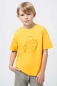 zlatna Dječja pamučna majica kratkih rukava Mayoral Za dječake