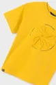 żółty Mayoral t-shirt bawełniany dziecięcy