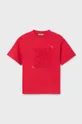 Otroška bombažna kratka majica Mayoral rdeča