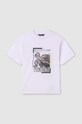 Mayoral tricou de bumbac pentru copii print alb 6041.7E.Junior.PPYH