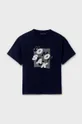 granatowy Mayoral t-shirt bawełniany dziecięcy Chłopięcy