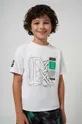 biały Mayoral t-shirt bawełniany dziecięcy Chłopięcy